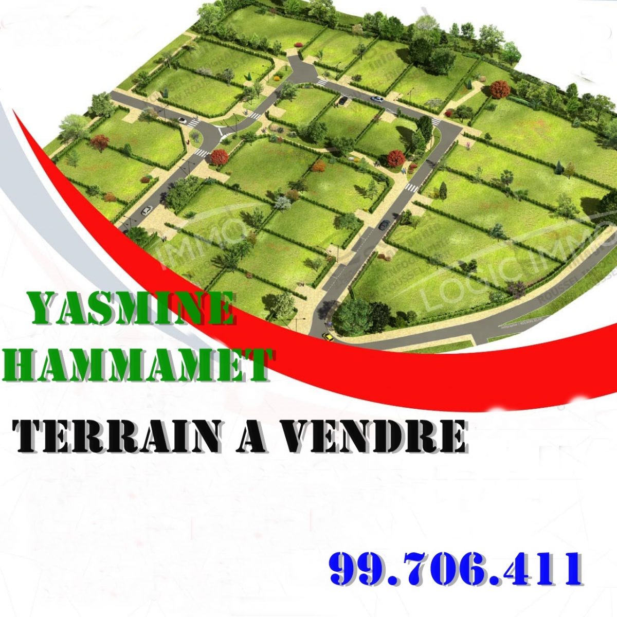 terrain a vendre a yasmine hammamet