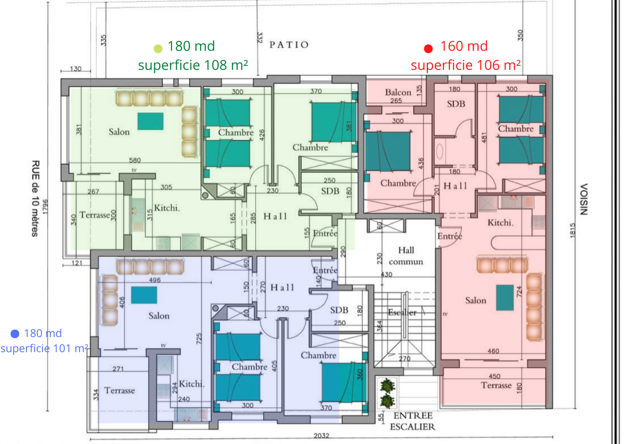 180 md superficie 108 m²