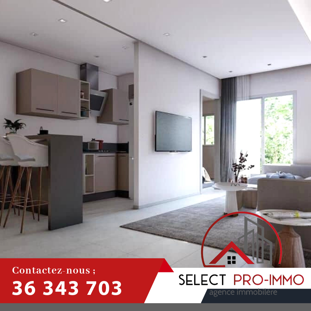 Appartement S+1 de 49 m² à AFH Mrezga 856a