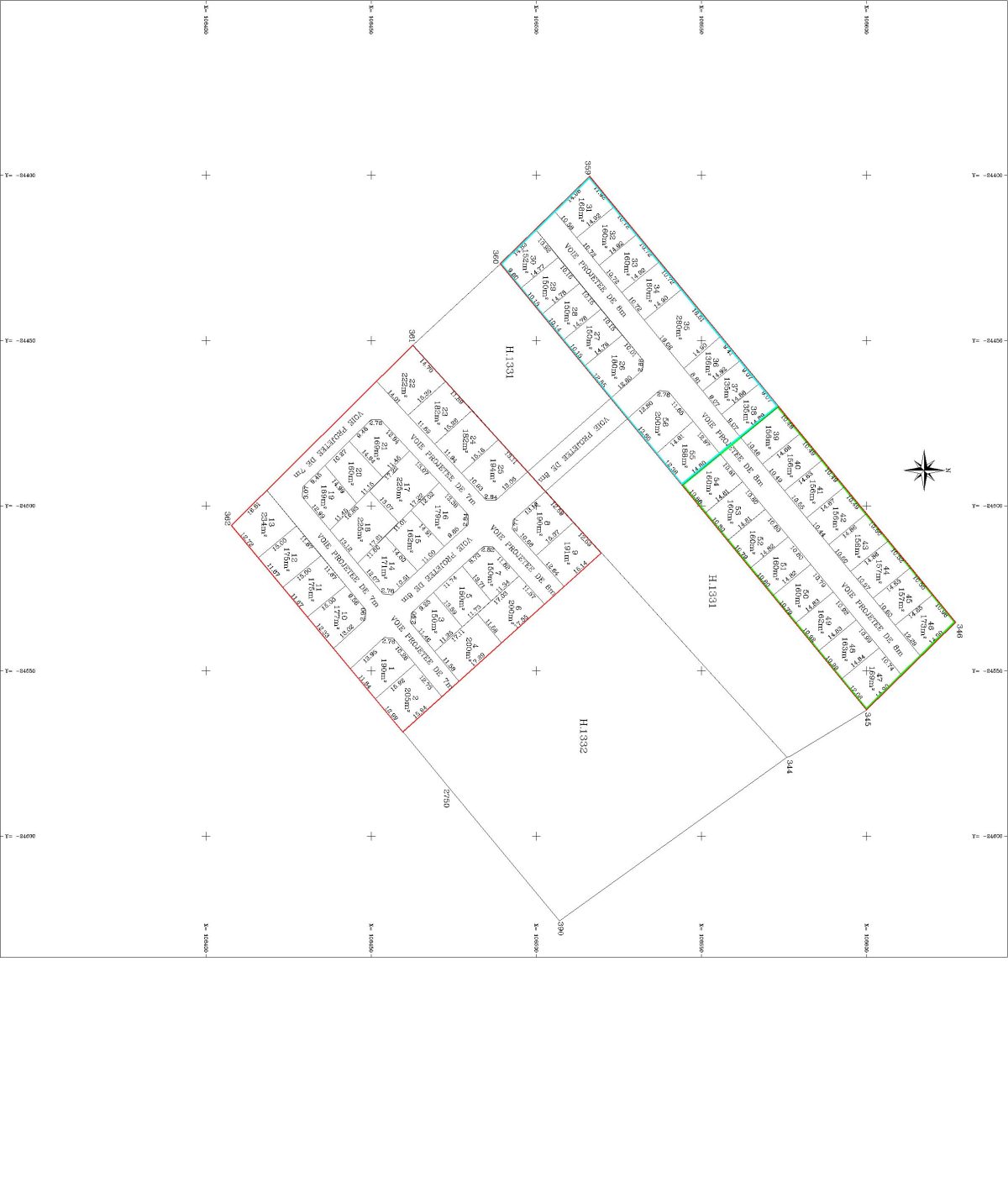 lots de 150 à 250m2 à Raoued