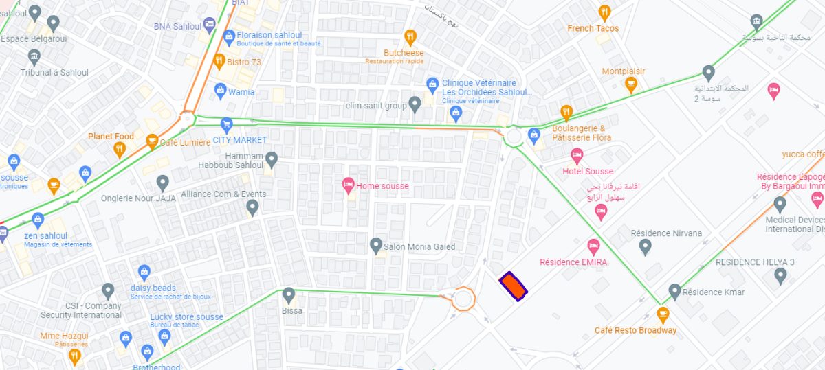 A VENDRE TERRAIN R+4 SAHLOUL 4  SOUSSE