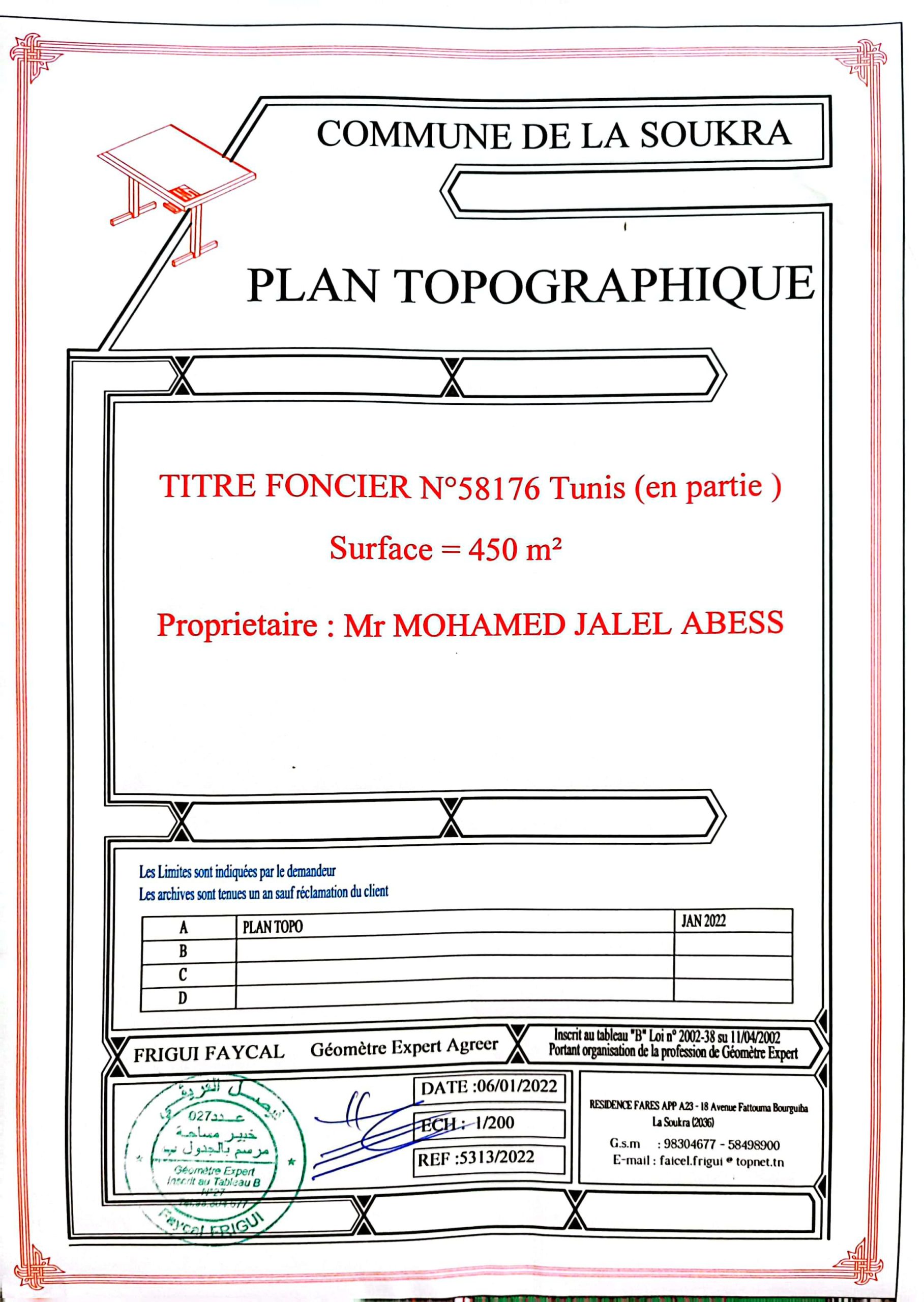 Plan Topographique 1