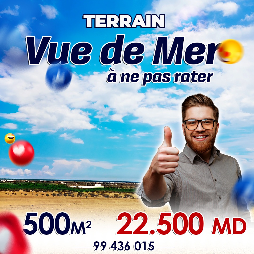 Terrain de 500 m² a 22500 MD