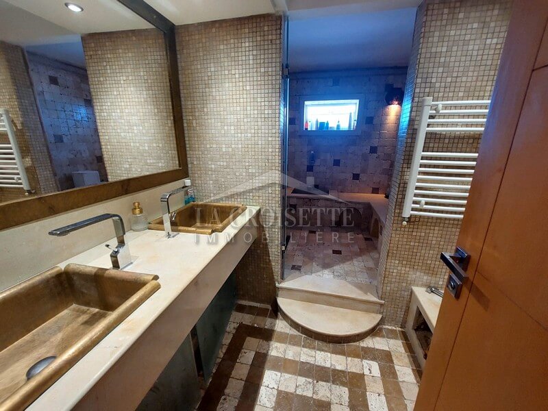 villa meublée s5 avec piscine a gammarth