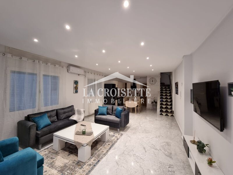 Duplex Meublé S+3 Avec Jardin A la Marsa MDL0593