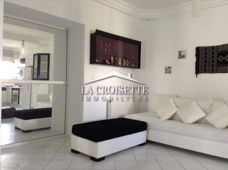 S+2 meublé avec jardin à Gammarth