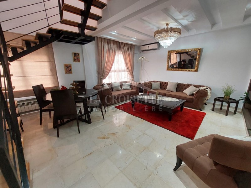 Duplex S+3 meublé à La Marsa MDL0375