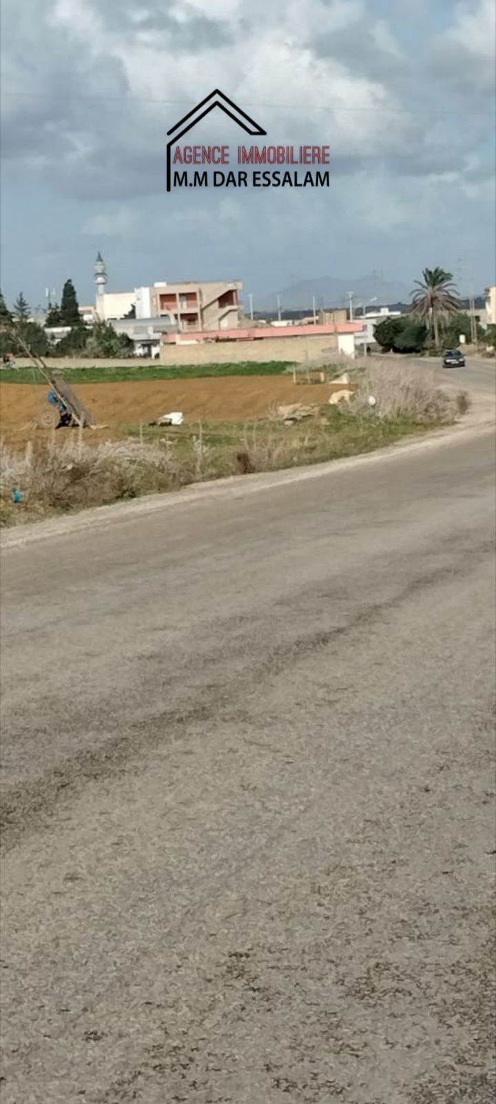 terrain sur la route principal