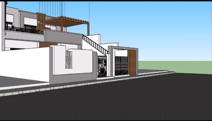 villa en cours de construction près de la mer