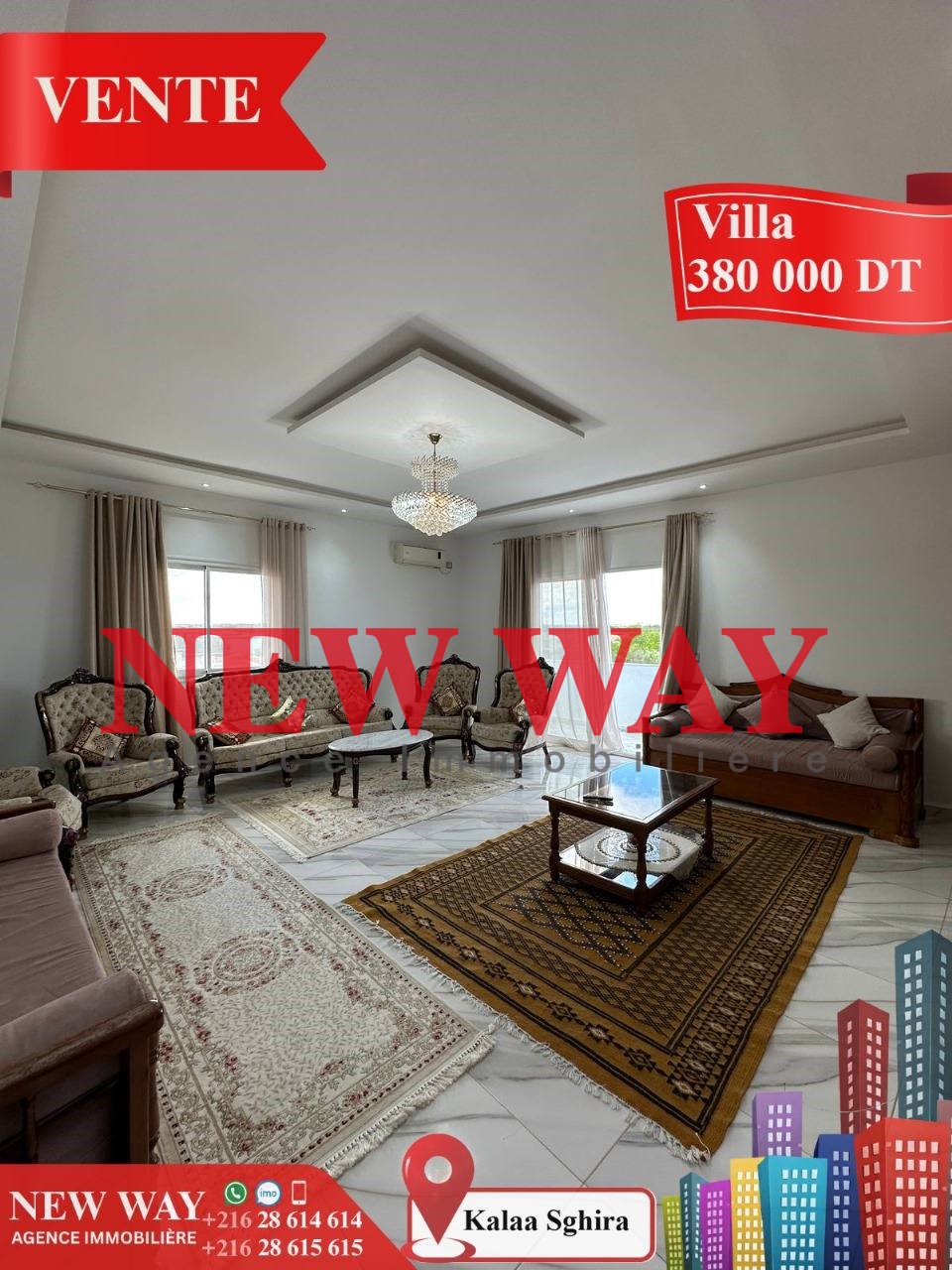 Villa Sur un Axe Principale à kalàa Sghira