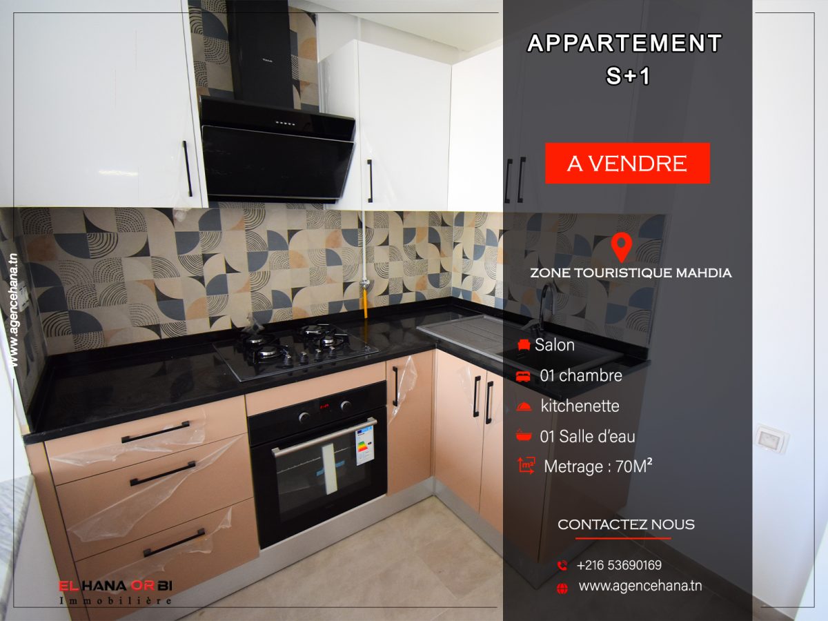 à vendre s+1 luxe et directement promoteur à mahdia